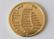 Сувенирная монета с азбукой Морзе